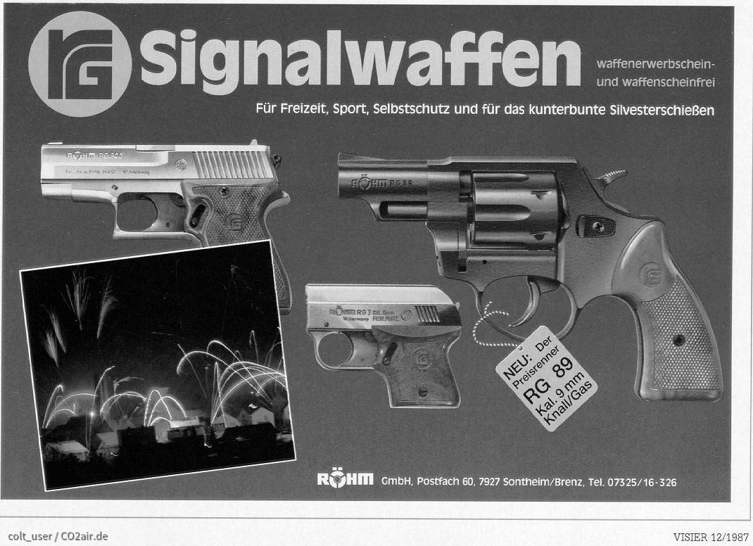 erste Werbung für den Röhm RG 89 von 1987