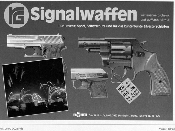 erste Werbung für den Röhm RG 89 von 1987