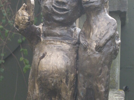 Bronceskulptur im Kölner Zoo