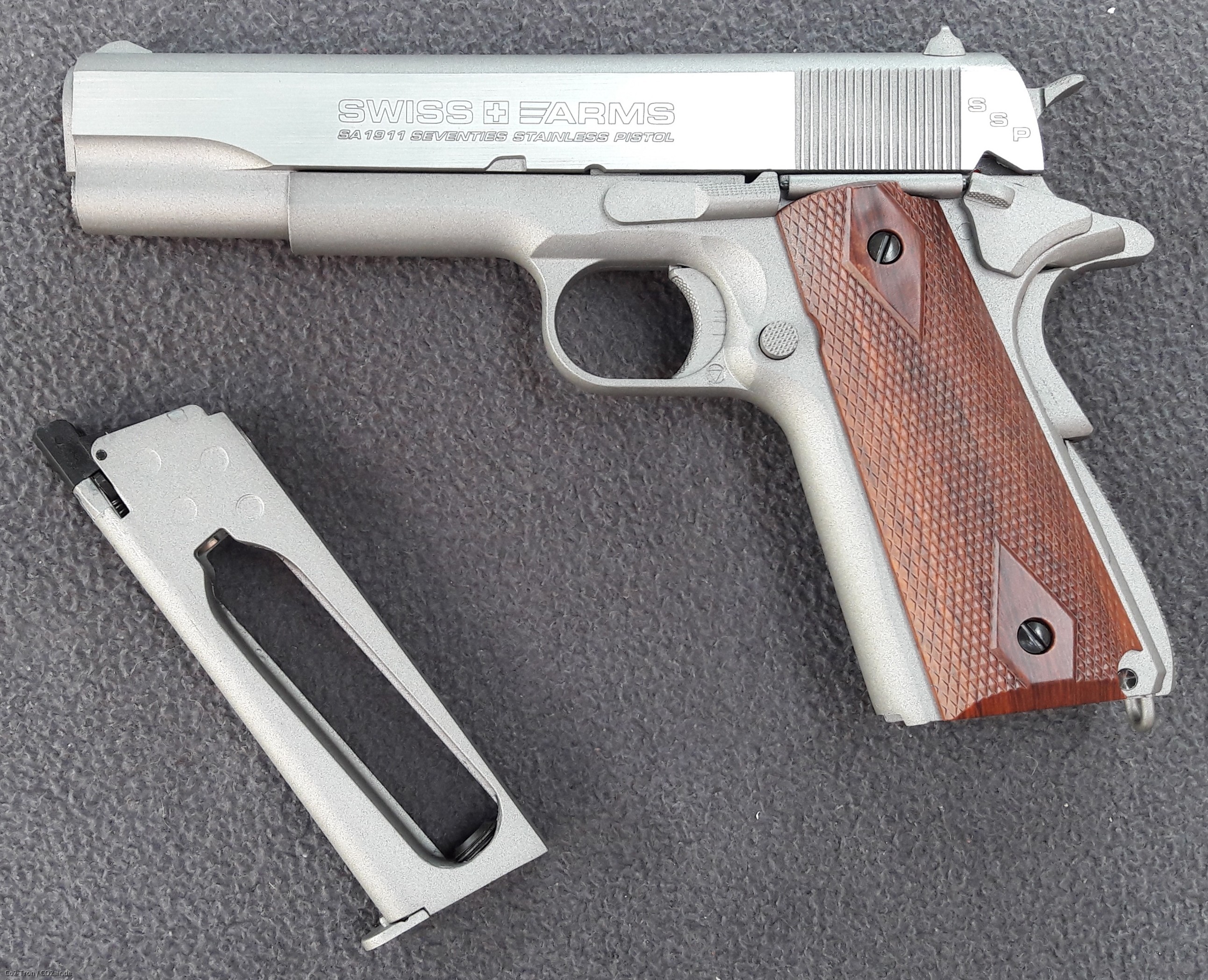 SwissArms SA 1911 Seventies Stainless Pistol