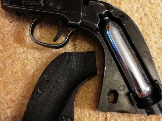 Colt SAA U.S. Marshals Commemorative Limited Edition with DIY wooden grips