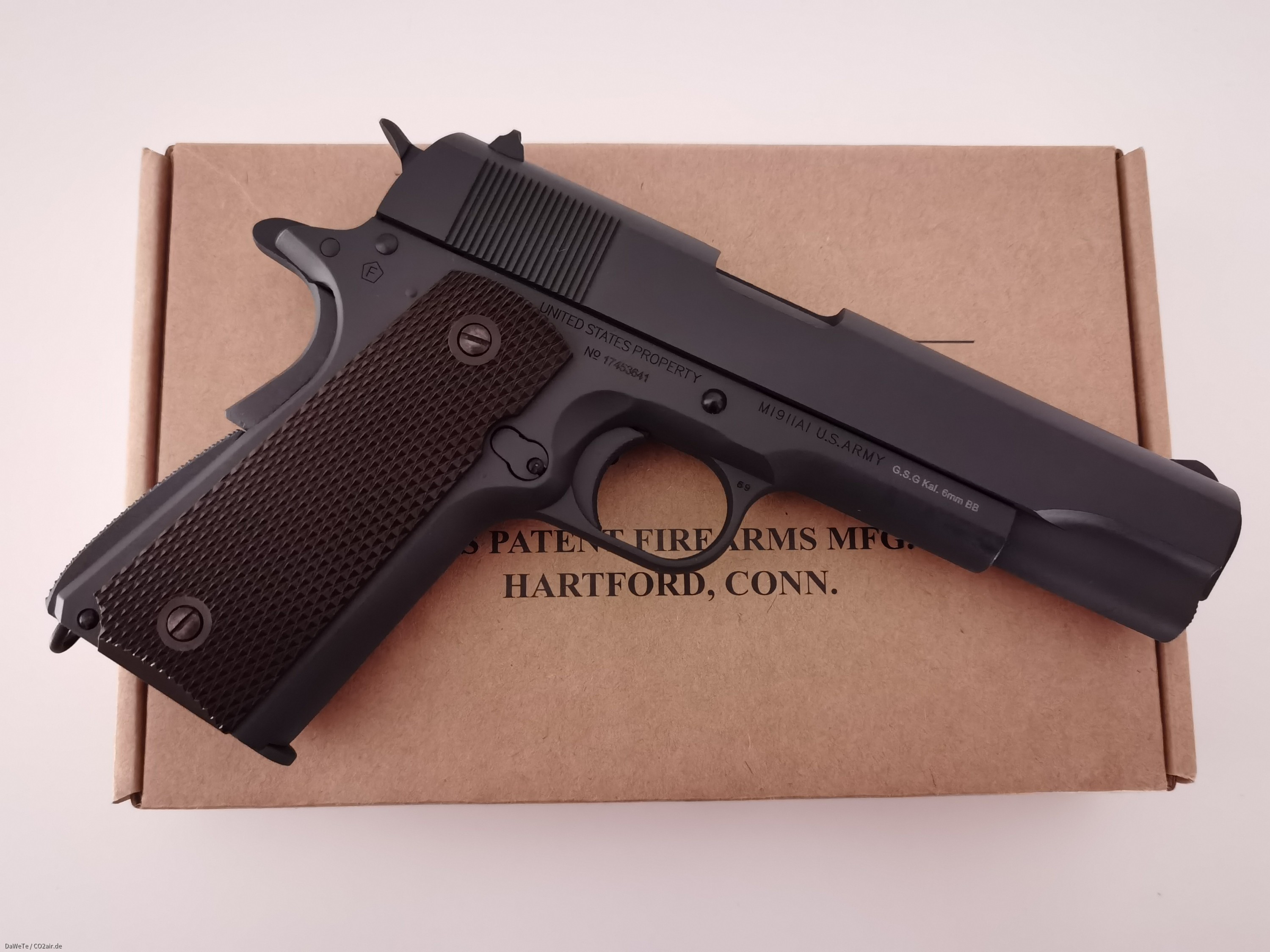 KWC Colt M1911 A1 Parkerized, CO2, 6mm BB