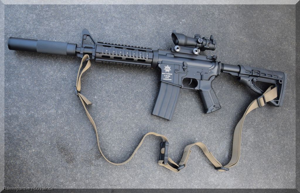 Defense Forces M4 Carbine 4,5mm BB CO2 BLACK RIFLE SPECIAL FORCES EDITION