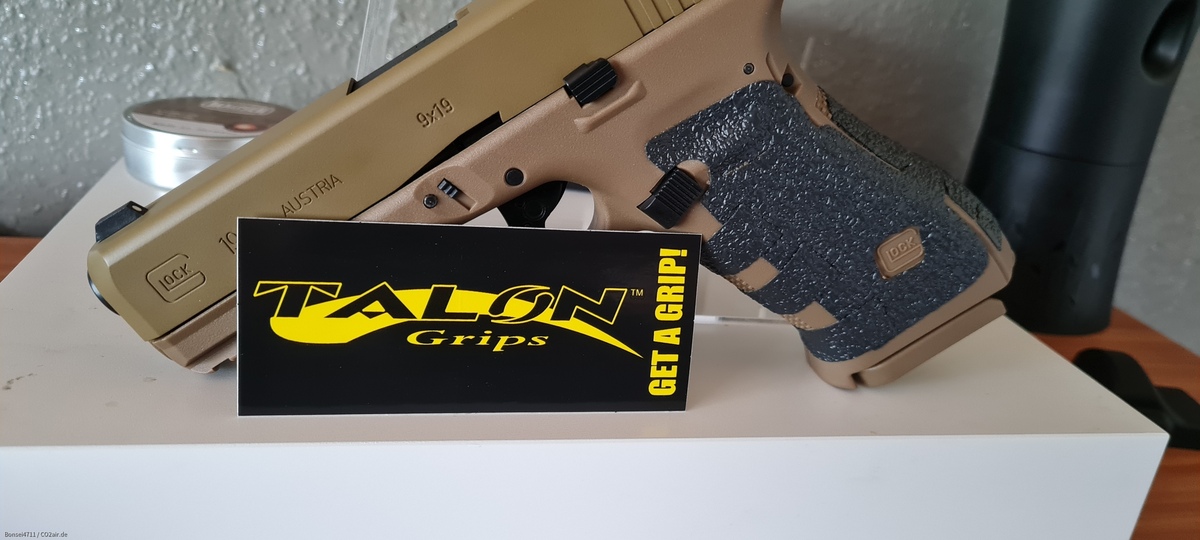 Glock 19x jetzt mit Talon Grips