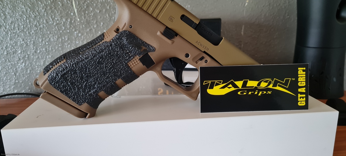 Glock 19x jetzt mit Talon Grips