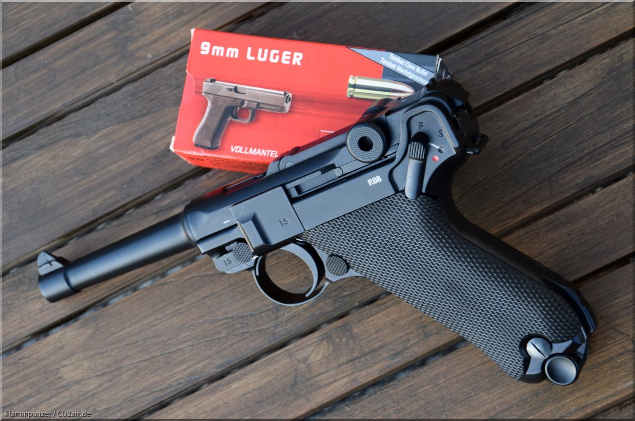 Umarex Legends Luger 08 4,5mm BB Blowback Druckluftpistole WW1 WW2