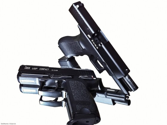 KWA Glock 17 und USP Compact