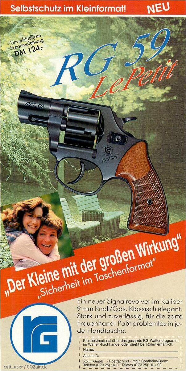erste Werbung für den Röhm RG 59 Le Petit von 1991