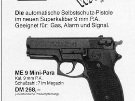 erste Werbung für die ME 9 Mini-Para von 1989