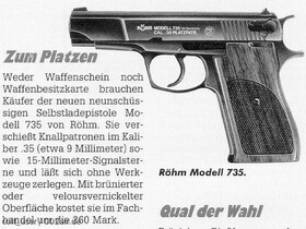 erste Anzeige für die Röhm 735 von 1990