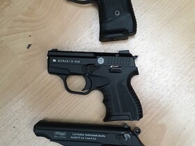 Größenvergleich, Zoraki 914, Zoraki 906, Walther PP